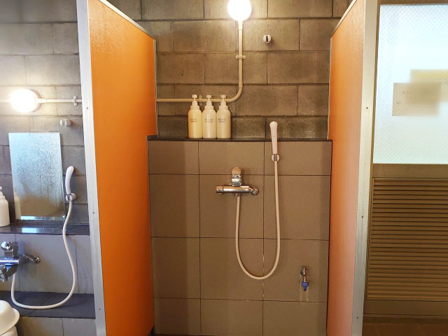 Shower in the bathroom