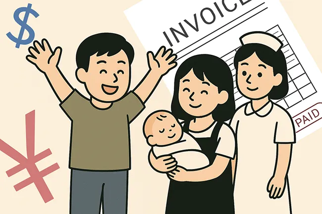 Birth of a child and medical expenses