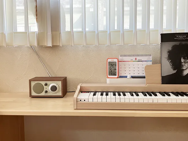 The electronic piano and Fujii Kaze's official piano score in my house