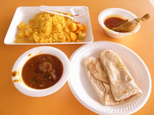 Indian curry school lunch